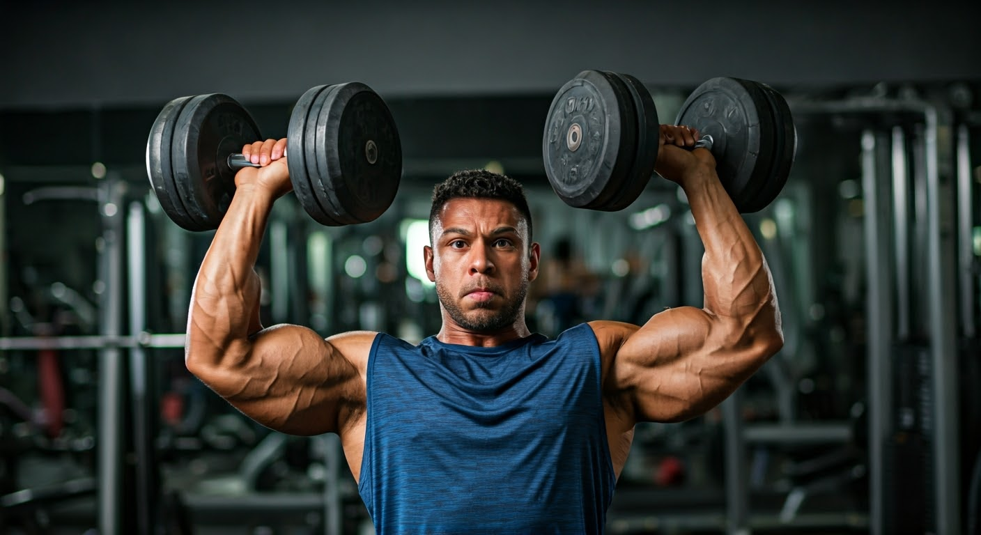 10 Estratégias para Musculação e Hipertrofia Eficiente - Educafit - imagem gerada por IA